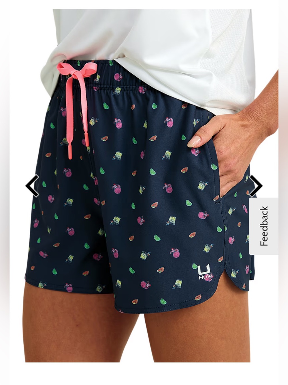 HUK Pursuit Printed Volley Shorts $45 - size M - NWT - color Naval Academy 2